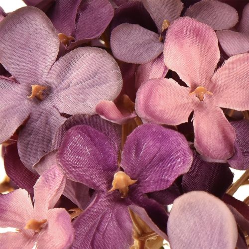 daiktų Dirbtinės hortenzijos, violetinės, dirbtinės gėlės, hortenzijos, 34 cm, 2 vnt.