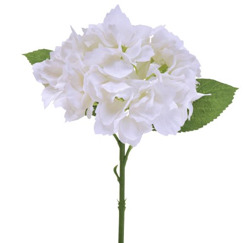 Floristik24 Hortenzijos Dirbtinės Baltos Dirbtinės Gėlės Real Touch Gėlės 33cm