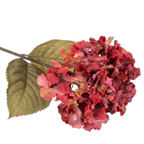 Dirbtinės hortenzijos žydinti šakelė, dideli žiedai, 74 cm | Floristik24.lt