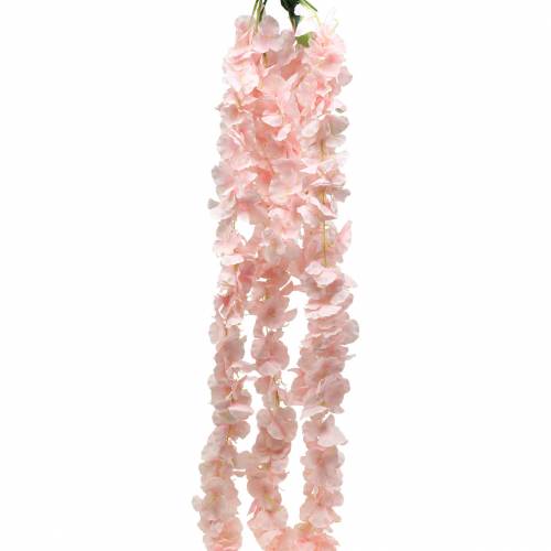 Floristik24 Dekoratyvinė gėlių girlianda dirbtinė šviesiai rožinė 135cm 5 vnt