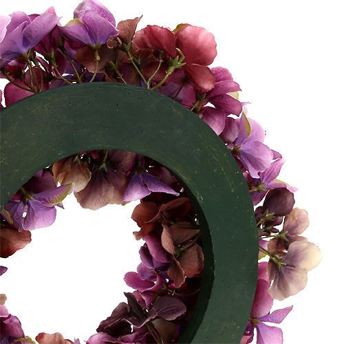 Floristik24 Hortenzijos vainikas Ø35cm violetinis, violetinis