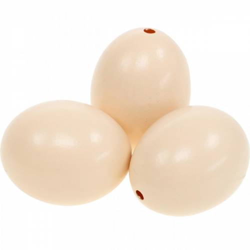 daiktų Vištienos kiaušinių kremas Velykų dekoras Blown Eggs 10 vnt