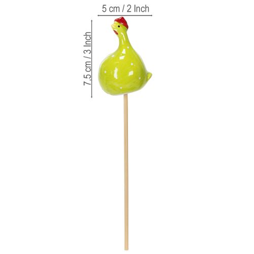 daiktų Dekoratyviniai vištienos kuoliukai pavasarinėms gėlių kompozicijoms ir stalo dekoracijoms, 7,5 cm, 4 vnt.