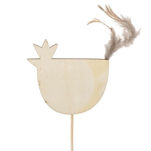 daiktų Velykinio rašto vištienos iešmeliai pavasarinei dekoracijai, 7 cm, 12 vnt.