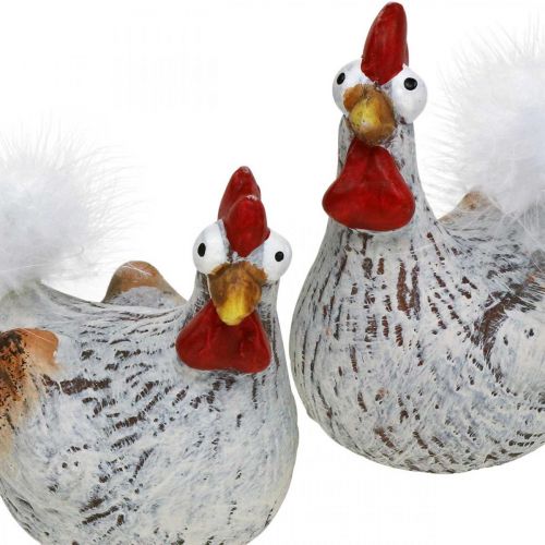 daiktų Velykų vištos Funny Chicken Chickens Deco keramika 4vnt