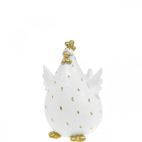 Floristik24 Originalus Velykinis papuošimas, juokinga vištiena, stalo puošmena pavasarinė, Velykinė vištiena H9cm 1 vnt