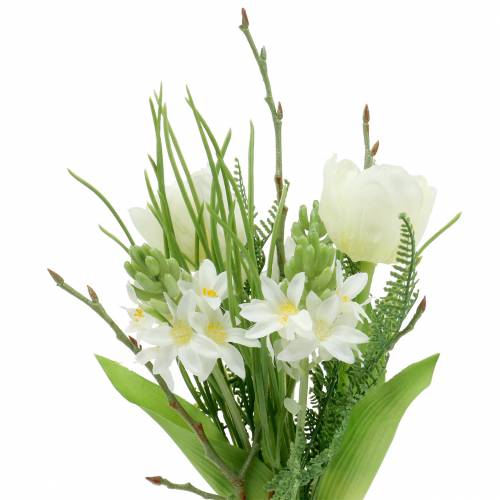 Floristik24 Puokštė su hiacintais ir tulpėmis dirbtinė 34cm