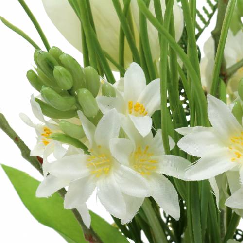 Floristik24 Puokštė su hiacintais ir tulpėmis dirbtinė 34cm