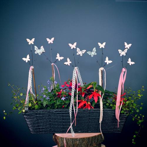 Floristik24 Antracito spalvos rotango augalų dėžutė 52cm x 16cm H13cm
