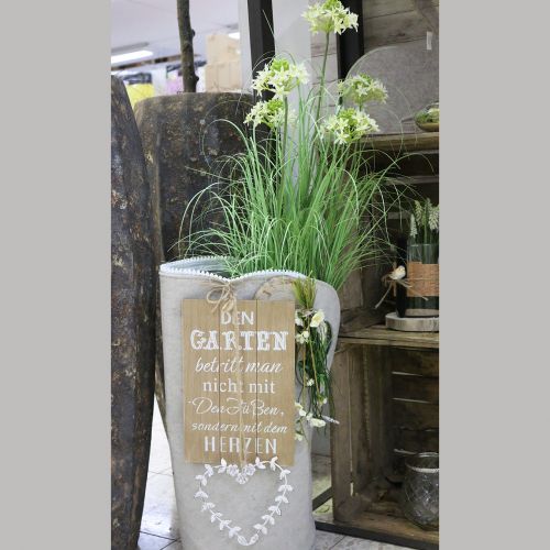 Floristik24 Krepšys iš veltinio Pilka H58cm