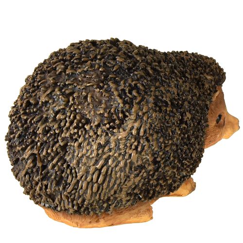 daiktų Ežio dekoratyvinė figūrėlė, ruda, rankomis dažyta, 14 × 9,5 × 9 cm