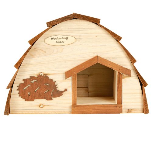 daiktų Ežiuko namas Hedgehog Hotel Eglės medienos maitinimo stotis Mediena 34×18×24cm