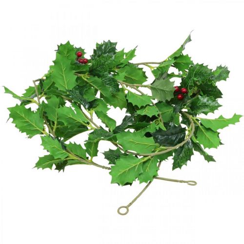 daiktų Kalėdų girlianda dirbtinė holly Ilex girlianda 160cm