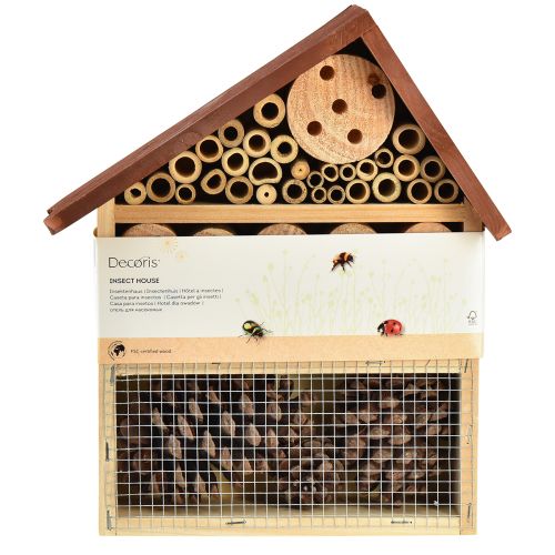 daiktų Vabzdžių viešbutis Brownas Vabzdžių namas Mediena 25cmx8,5cmx32cm