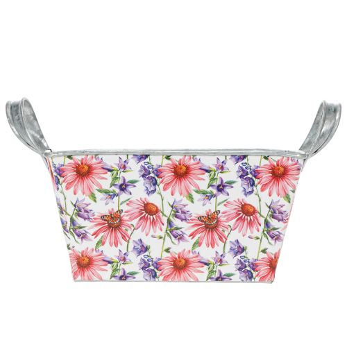 daiktų Jardiniere pavasarinė gėlių dėžutė metalinė dekoracija 20 × 12,5 × 10 cm