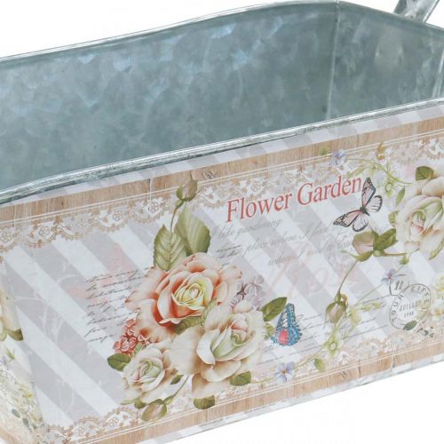 Floristik24 Jardiniere metalinė vazono vasaros dekoracija 20 × 12 × 10 cm