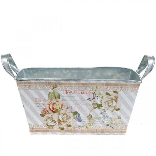 Floristik24 Jardiniere metalinė vazono vasaros dekoracija 20 × 12 × 10 cm