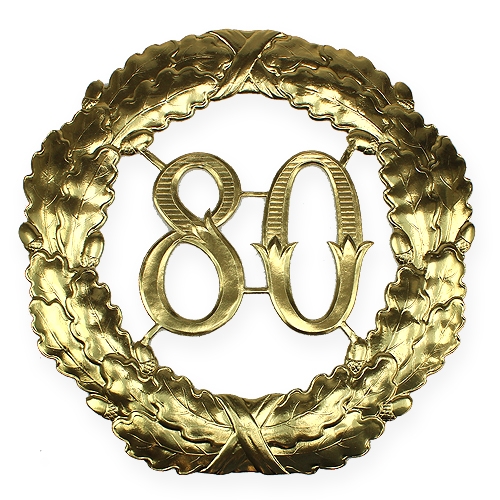 daiktų Jubiliejinis numeris 80 aukso Ø40cm