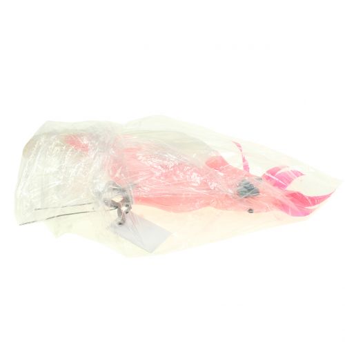 Floristik24 Dekoratyvinė kakadu rožinė 32cm