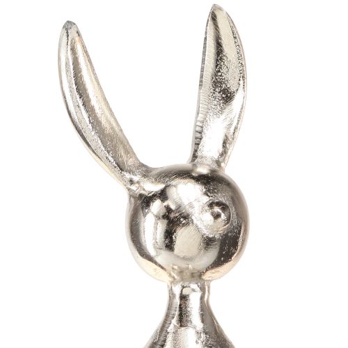 daiktų Edge Stool Rabbit Easter Bunny metalinis sidabras 12×11×34cm