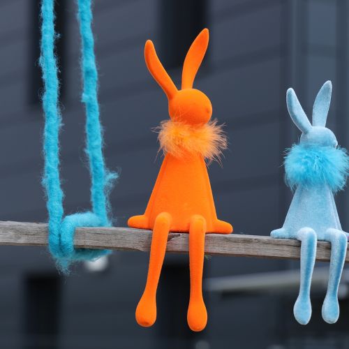 daiktų Velykinių zuikučių lentynų atramėlės, dekoratyvinės svetainės dekoracijos, velykinės, sėdimos, 36 cm, 2 vnt.