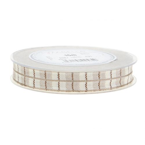 Floristik24 Patikrinimo juostelė šviesiai ruda 15mm 15m