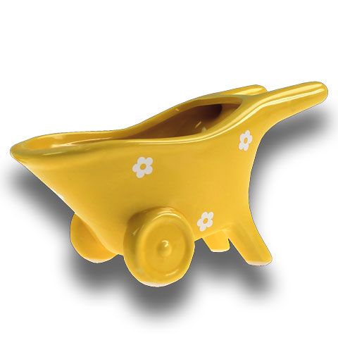 Keraminė karutis geltona 16,5 cm