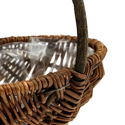 Floristik24 Bulvių krepšelis 23cm su natūralia folija