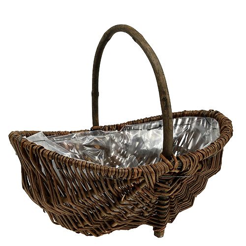 Floristik24 Bulvių krepšelis 32cm su natūralia folija