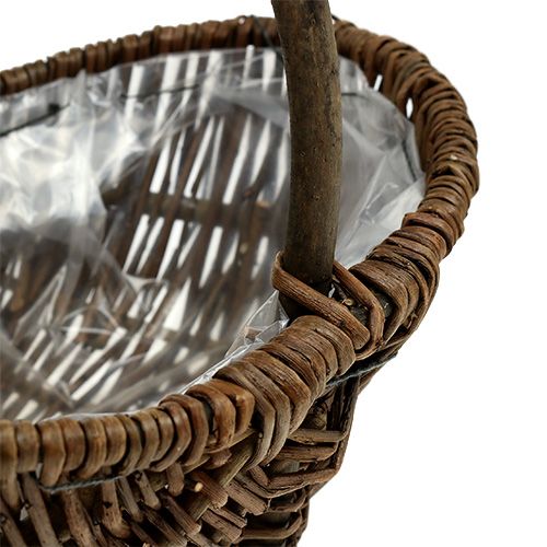 Floristik24 Bulvių krepšelis 32cm su natūralia folija