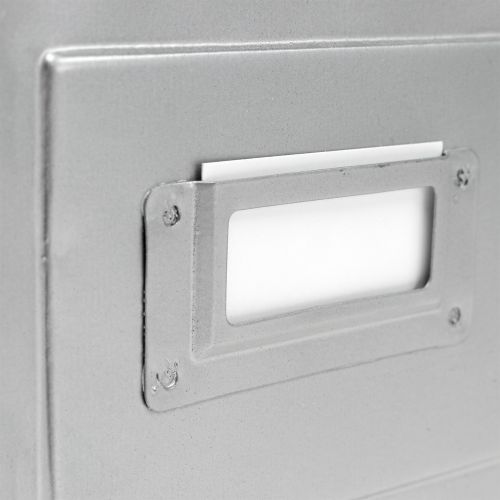 Floristik24 Dėžutė metalinė sėjamoji su ženklu 12x12x10,5cm