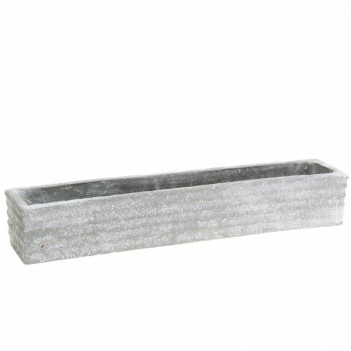 Floristik24 Augalų dėžė betonas šviesiai pilkas 40x8cm H6,7cm