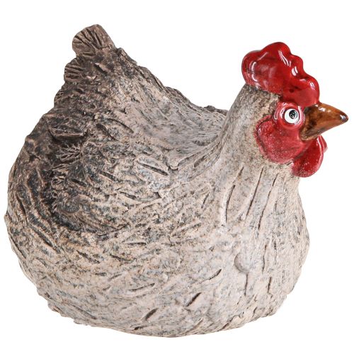 Floristik24 Keramikinė dekoratyvinė vištiena linksma Velykų dekoravimo figūrėlė 16×12×12cm