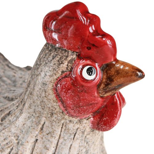 Floristik24 Keramikinė dekoratyvinė vištiena linksma Velykų dekoravimo figūrėlė 16×12×12cm