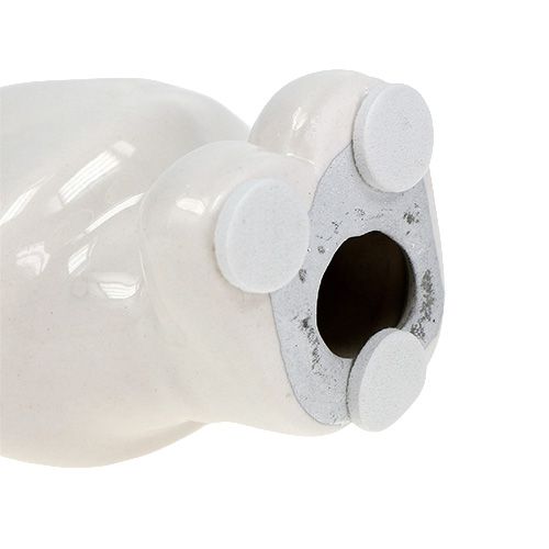 Floristik24 Keraminė figūrėlė Nikolajus 11cm balta, sidabrinė 8vnt