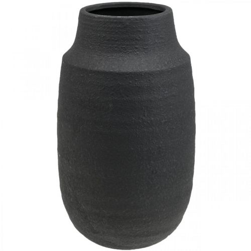 daiktų Keraminė vaza juoda gėlių vaza dekoratyvinės vazos Ø17cm H34cm