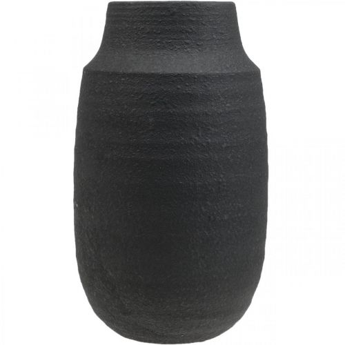 daiktų Keraminė vaza juoda gėlių vaza dekoratyvinės vazos Ø17cm H34cm