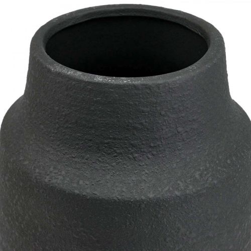 daiktų Keraminė vaza juoda gėlių vaza dekoratyvinės vazos Ø17cm H34cm