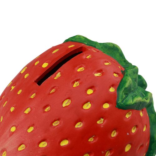 Floristik24 Keraminės pinigų dėžutės braškių dekoravimas 17 × 13,5 × 13,5 cm