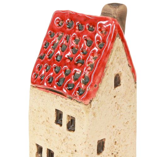 daiktų Keraminiai nameliai stalui, keraminiai nameliai, aukštis 11 cm, 3 vnt.
