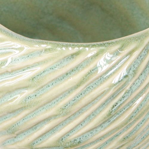 daiktų Keraminiai žalios spalvos spiralės dubenys Ø9cm H7cm 4vnt