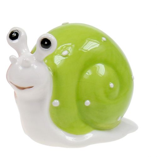 Floristik24 Keraminė sraigė 6,5 cm - 7,5 cm žalia, oranžinė, raudona 6 vnt.