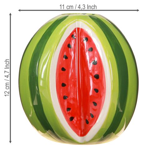 daiktų Keraminė vaza arbūzas dekoratyvinė vaza keraminė H12cm