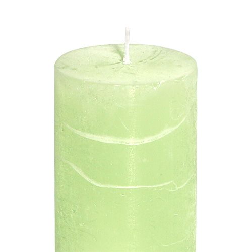 daiktų Žvakė Lime GreenŠviesiai žalia 50×100mm vienspalvė 4 vnt.