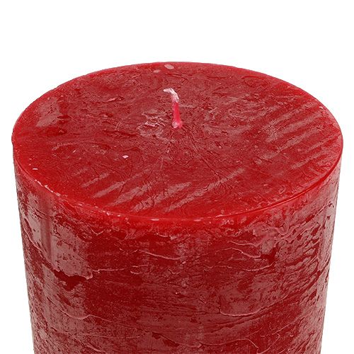 Floristik24 Žvakė raudona 50mm x 100mm spalvota 12vnt