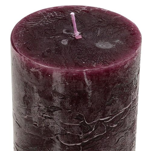 Floristik24 Žvakė 60mm x 100mm Burgundy 8 vnt