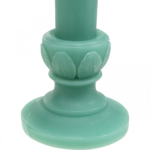 daiktų Deco žvakė retro žvakių vaško stalo apdaila žalia 25cm