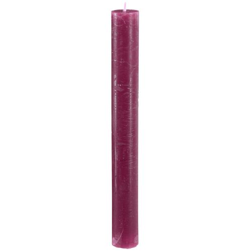 Floristik24 Žvakės vienspalvės Berry stick žvakės 34x300mm 4 vnt