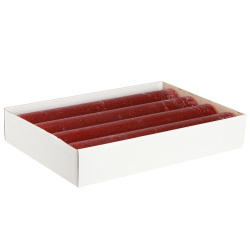 daiktų Žvakės vienspalvės lazdelės žvakės tamsiai raudonos 50×300mm 4 vnt