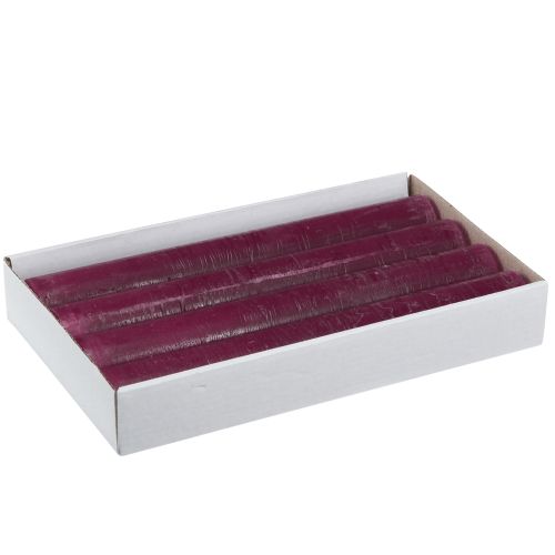 daiktų Žvakės vienspalvės Uogų lazdelės žvakės 34x240mm 4 vnt
